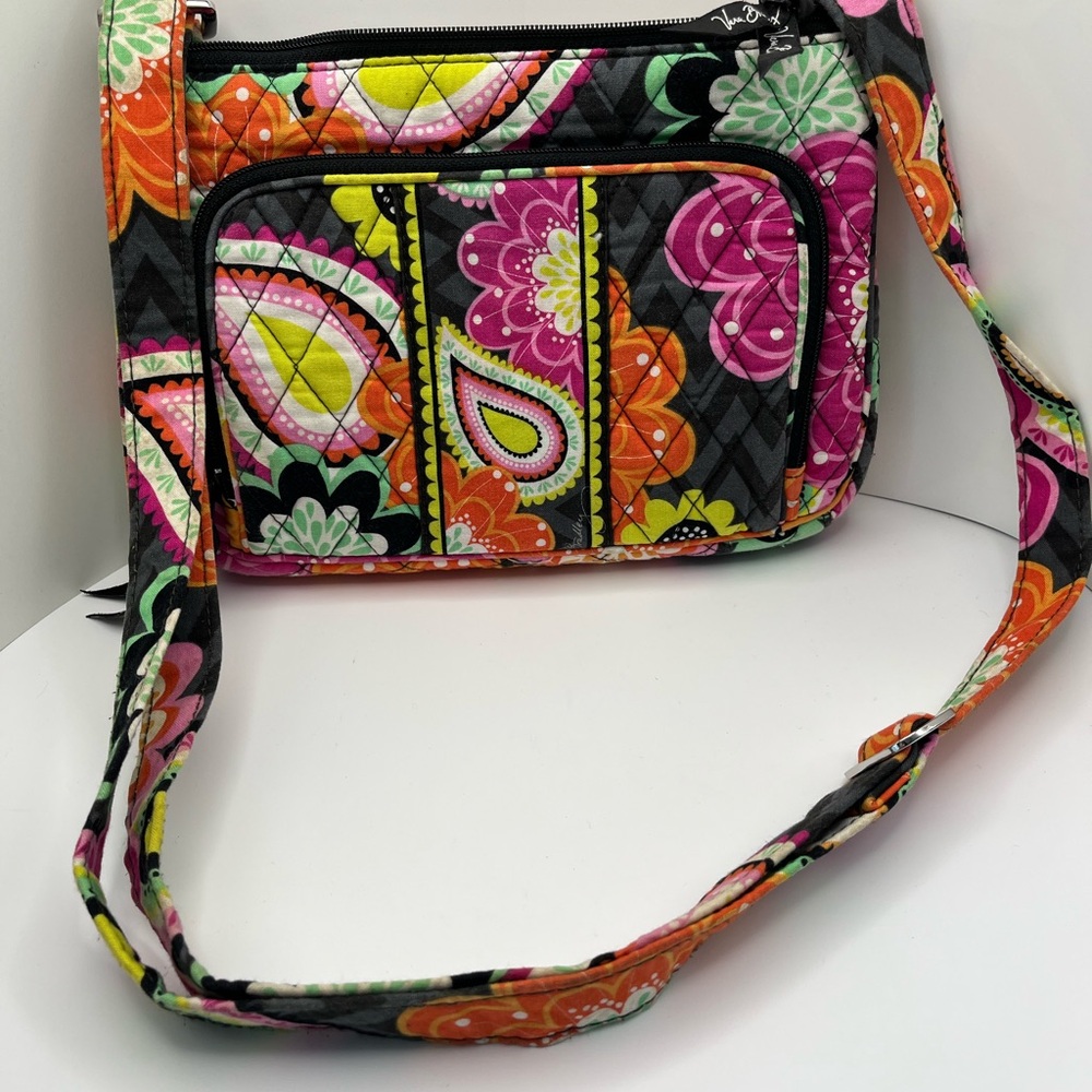 Vera Bradley Little Hipster Ziggy Zinnia Crossbody Bag EUC